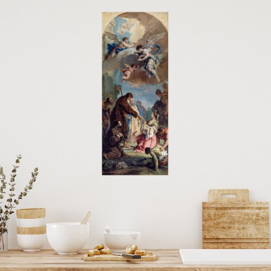 Saint Francis - Sebastiano Ricci Fine Art Poster (Keuken)