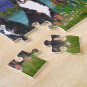 Saint Francis - Two Bernese Mountain Dogs Legpuzzel (Zijkant)