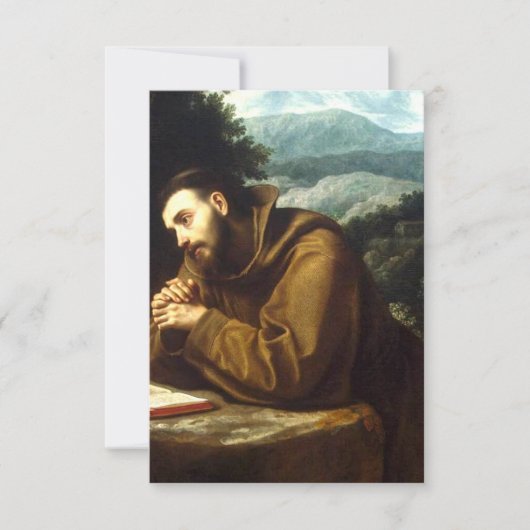 Saint Francis van Assisi Bedankkaart (Voorkant)