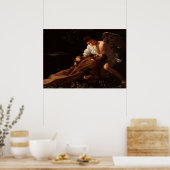 Saint Francis van Assisi door Caravaggio Poster (Keuken)