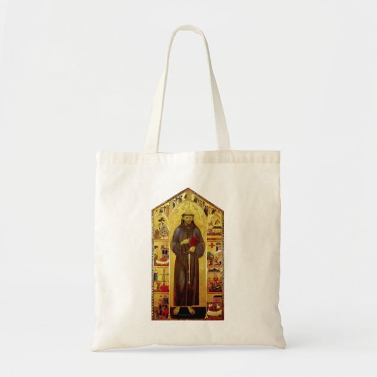 Saint Francis van Assisi Medieval Iconography Tote Bag (Voorkant)