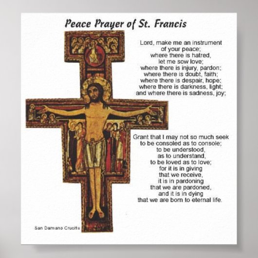 Saint Francis van Assisi Poster (Voorkant)