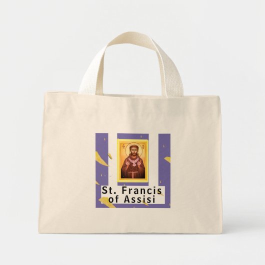 Saint François d'Assise Mini Sac fourre-tout (Devant)