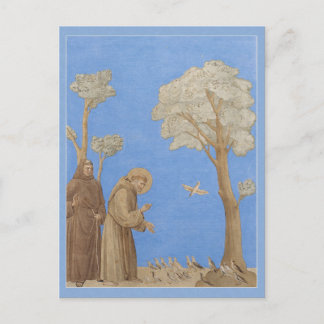Saint François prêchant aux oiseaux CC0582 Carte p