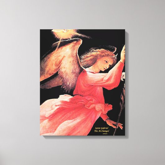 Saint Gabriel de Archangel Canvas Afdruk (Voorkant)