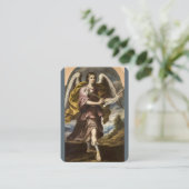 Saint Gabriel la carte de prière Archangel (Debout devant)