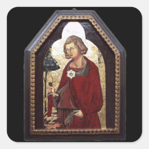 SAINT GALGANO / LEGEND OF THE SWORD IN THE ROCK VIERKANTE STICKER