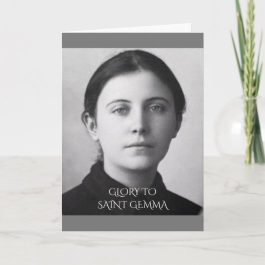 Saint Gemma Galgani Feestdagen Kaart (Voorkant)
