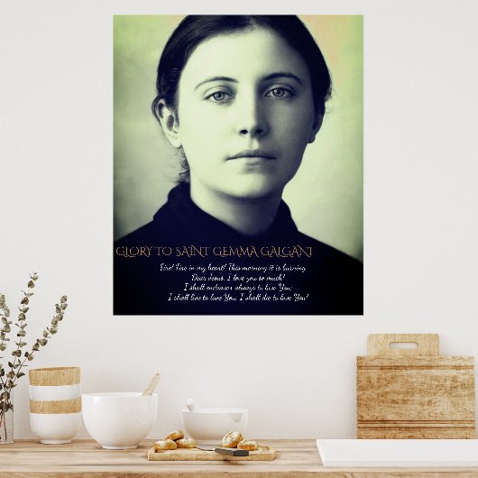 SAINT GEMMA GALGANI POSTER (Keuken)