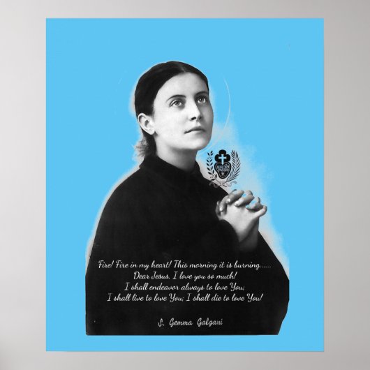SAINT GEMMA GALGANI POSTER (Devant)