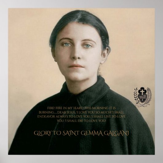 SAINT GEMMA GALGANI POSTER (Voorkant)