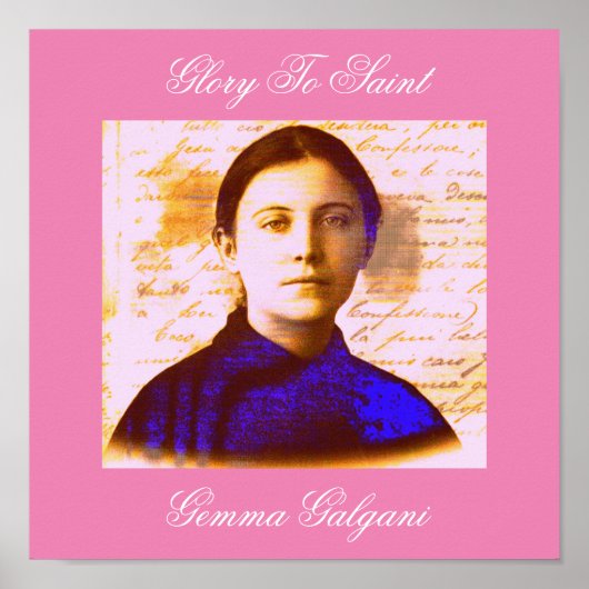 SAINT GEMMA-POSTER POSTER (Voorkant)