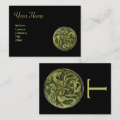 SAINT GEORGE AND DRAGON MEDALLION Monogram, zwart Visitekaartje (Voorkant / Achterkant)