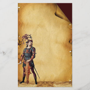 SAINT GEORGE ANTIEK PARCHMENT BRIEFPAPIER