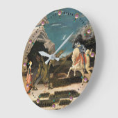 SAINT GEORGE, DRAGON EN PRINCIPE GROTE KLOK (Hoek)