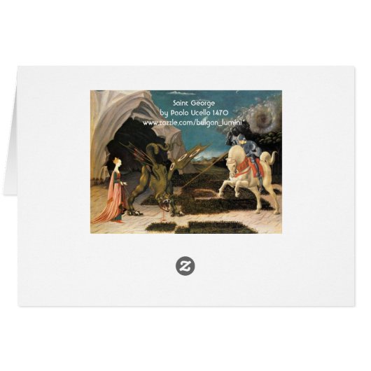 Saint George, Dragon et Princesse (Dos Horizontal)