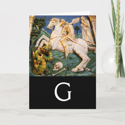 Saint George, Dragon et Princesse Monogramme (Devant)
