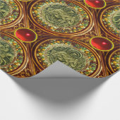 SAINT GEORGE, DRAGON /MADONNA EN KINDERrode Ruby Cadeaupapier (Hoek)