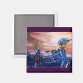 SAINT GEORGE EN ALIEN DRAGON MAGNEET (Voorkant / Achterkant)