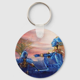 SAINT GEORGE EN ALIEN DRAGON SLEUTELHANGER