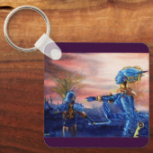 SAINT GEORGE EN ALIEN DRAGON SLEUTELHANGER (Voorkant)