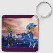 SAINT GEORGE EN ALIEN DRAGON SLEUTELHANGER (Achterkant)