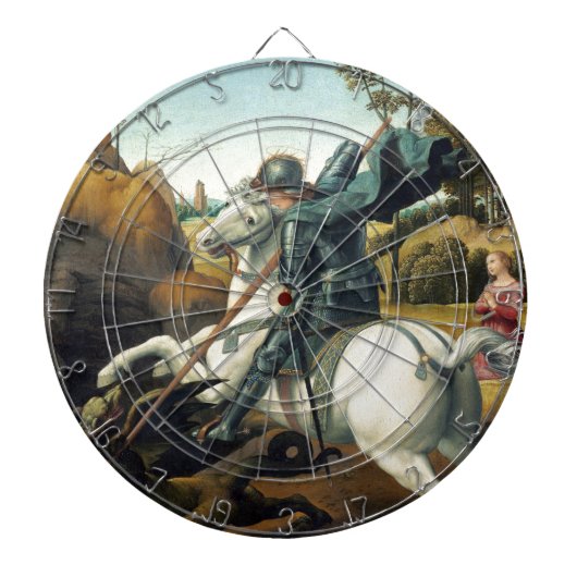 Saint George en de Draak Dartbord (Voorkant)