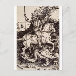 Saint George en de draak - Durer Briefkaart