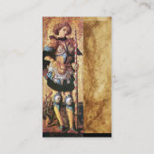 SAINT GEORGE EN DRAAK, perkament Visitekaartje (Achterkant)