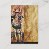 SAINT GEORGE EN DRAAK, perkament Visitekaartje (Achterkant)