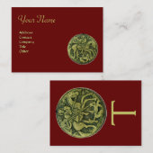 SAINT GEORGE EN DRAGON MEDAILLON Monogram, Visitekaartje (Voorkant / Achterkant)