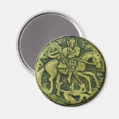 SAINT GEORGE EN DRAGON MEDALLION MAGNEET (Voorkant / Achterkant)