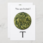 SAINT-GEORGE EN DRAGON-MEDALLION-MONOGRAM, goud Kaart (Voorkant / Achterkant)