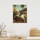 Saint George en Dragon - Raphael Fine Art Poster (Keuken)
