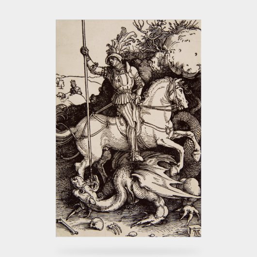 Saint George et le Dragon par Durer (Recto)