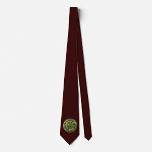 SAINT GEORGE, groen bruin Stropdas