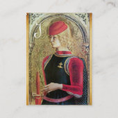 SAINT GEORGE Old Brown Parchment Monogram Visitekaartje (Achterkant)