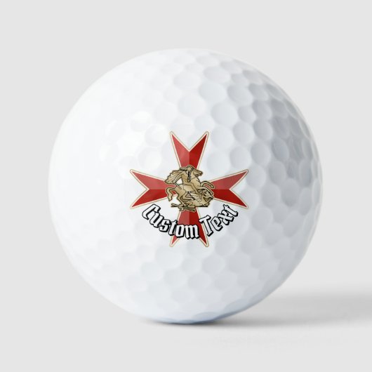 Saint George over Maltese Cross Golfballen (Voorkant)