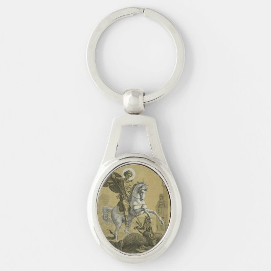 Saint George Patron van Engeland Sleutelhanger (Voorkant)