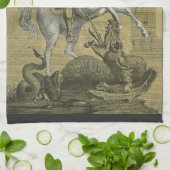 Saint George Patron van Engeland Theedoek (Gevouwen)