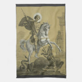Saint George Patron van Engeland Theedoek (Verticaal)