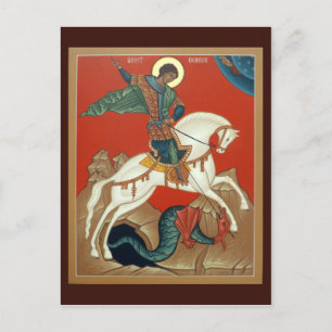 Saint George Prayer Card Briefkaart