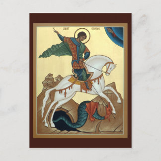 Saint George Prayer Card Briefkaart