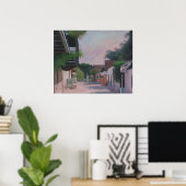 Saint George Street in Saint Augustine, Florida Poster (Thuiskantoor)