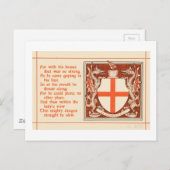 Saint George's Day Briefkaart (Voorkant / Achterkant)