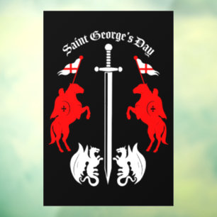 Saint George's Day Raamsticker