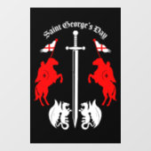 Saint George's Day Raamsticker (Vel)