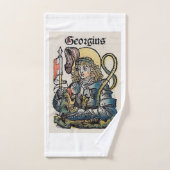 Saint Georges de la Chronique de Nuremberg (Serviette à main)
