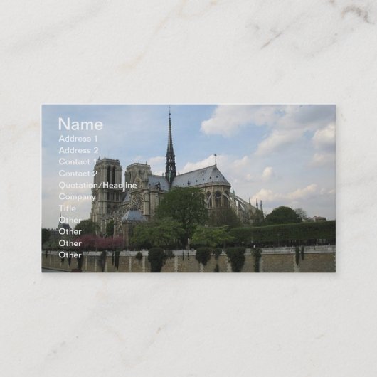 Saint Germain des Prés Carte de visite (Devant)