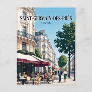 Saint-Germain-des-Prés Frankrijk Briefkaart